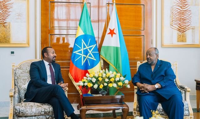 Wafdi uu hoggaaminayo ra'iisul wasaaraha Itoobiya oo gaaray dalka Jabuuti