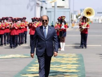 Wafdi uu hoggaaminayo madaxweyne Xasan Sheekh oo gaaray dalka Itoobiya