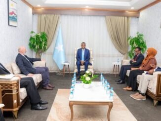 Ra'iisul wasaare Xamse oo xafiiskiisa ku qaabilay wafdi sare oo ka socday hay'adda WFP