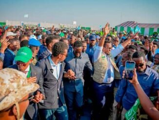 Musharraxa hoggaanka maamulka Galmudug ee xisbiga JSP oo si weyn loogu soo dhaweeyay Dhuusamareeb