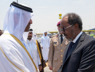 Wafdi uu hoggaaminayo madaxweyne Xasan Sheekh oo gaaray magaalada Doha ee dalka Qatar