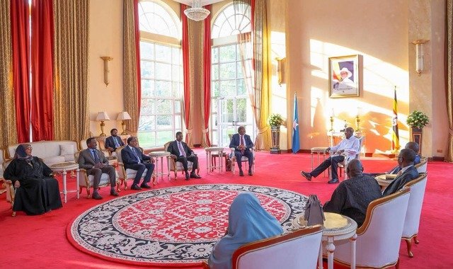 Madaxweyne Xasan Sheekh oo maanta kulan rasmi ah la yeeshay dhiggiisa dalka Uganda
