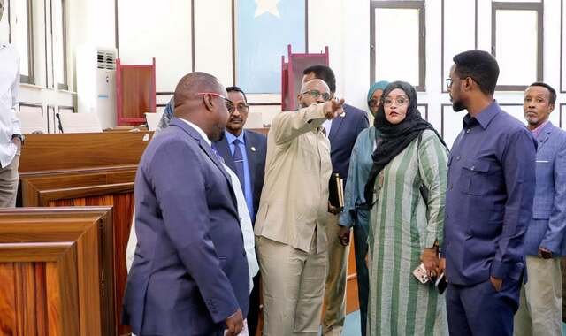Marwo Sacdiya oo kormeer ku tagtay goobta loo diyaariya doorashada guddoomiyaha golaha shacabka