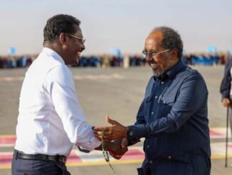Wafdi uu hoggaaminayo madaxweyne Xasan Sheekh oo maanta gaaray Dhuusamareeb