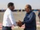 Wafdi uu hoggaaminayo madaxweyne Xasan Sheekh oo maanta gaaray Dhuusamareeb