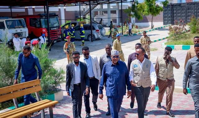 Sheekh Aadan Madoobe oo maanta booqday xarunta hay'adda SoDMA ee magaalada Muqdisho