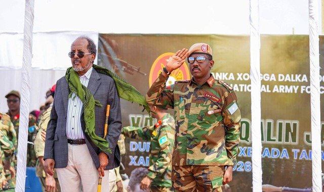Madaxweyne Xasan Sheekh oo tababar u soo xiray kumannaan askari oo ka tirsan ciidanka xoogga dalka