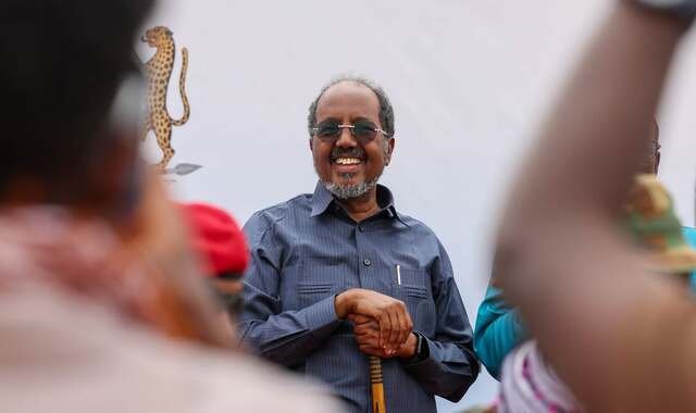 Wafdi uu hoggaaminayo madaxweyne Xasan Sheekh oo maanta gaaray magaalada Gaalkacyo