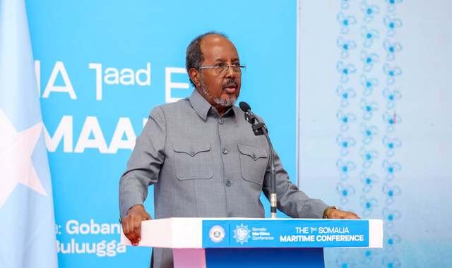 Madaxweyne Xasan Sheekh oo maanta si rasmi ah u furay shirweynaha koowaad ee badaha Soomaaliyeed