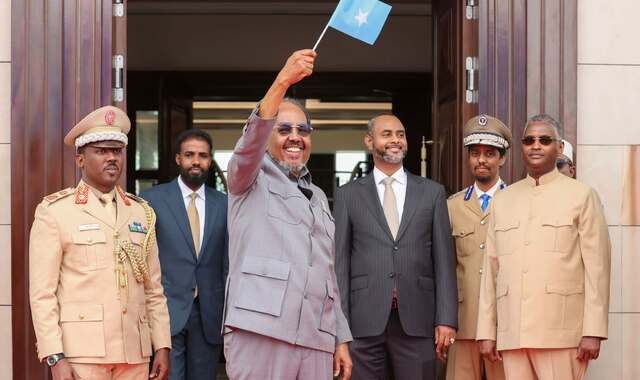 Madaxweyne Xasan Sheekh oo maanta ka qayb galay munaasabad heer qaran oo ka dhacday Muqdisho