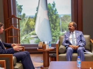 Madaxweyne Xasan Sheekh oo kulan la yeeshay safiirka UK u fadhiya Soomaaliya